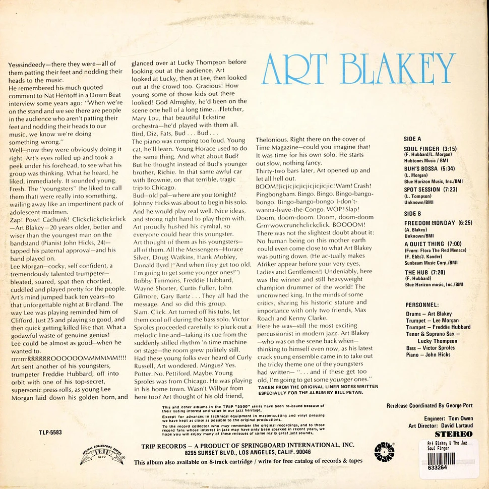 Art Blakey & The Jazz Messengers - Soul Finger