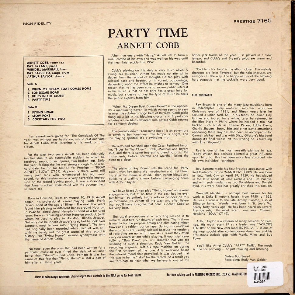 Arnett Cobb - Party Time