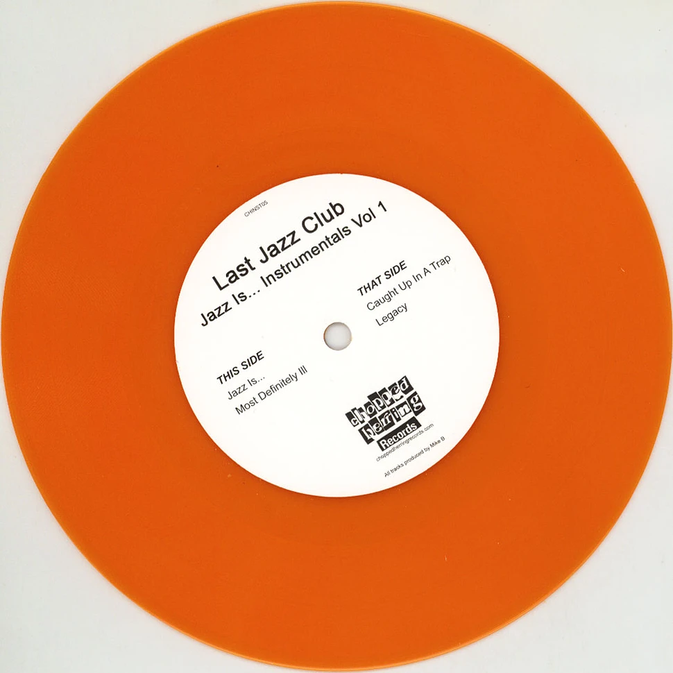 Last Jazz Club (Veks & Mike B) - Jazz Is Instrumentals Volume 1 Colored Vinyl Edition