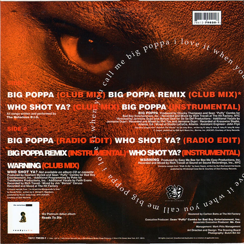 The Notorious B.I.G. - Big Poppa (Remix) - Vinyl 12" - 1995 - US ...