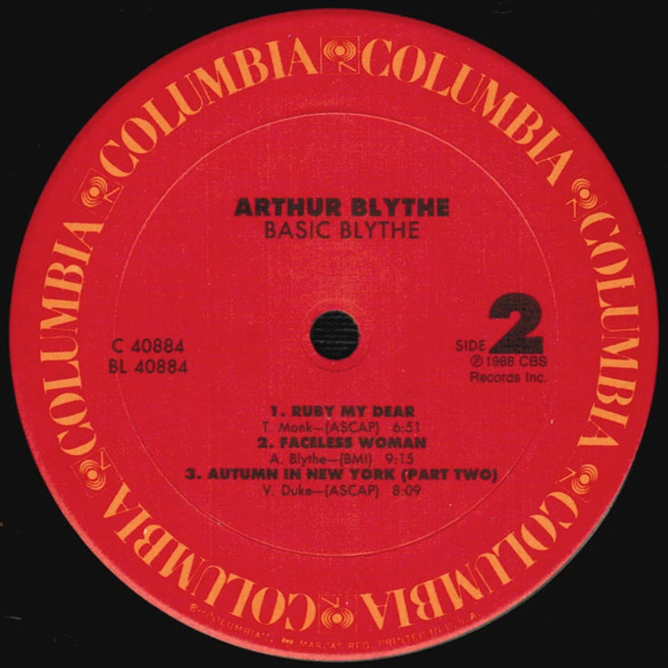 Arthur Blythe - Basic Blythe