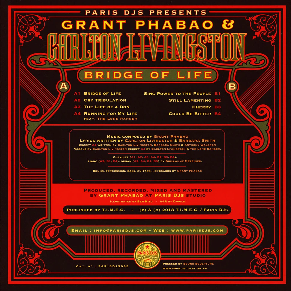 Grant Phabao & Carlton Livingston - Bridge Of Life Limited Edition