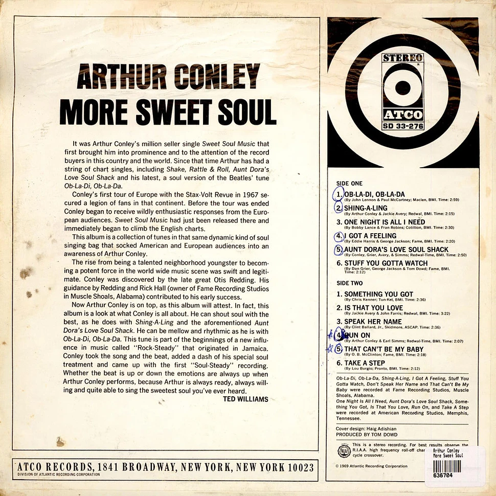 Arthur Conley - More Sweet Soul