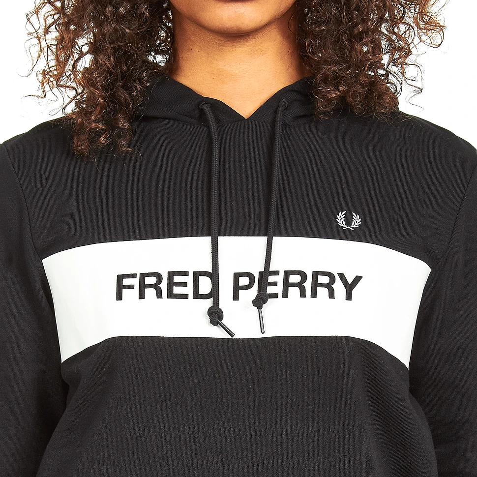 Fred Perry - Branded Hoodie Sweatshirt