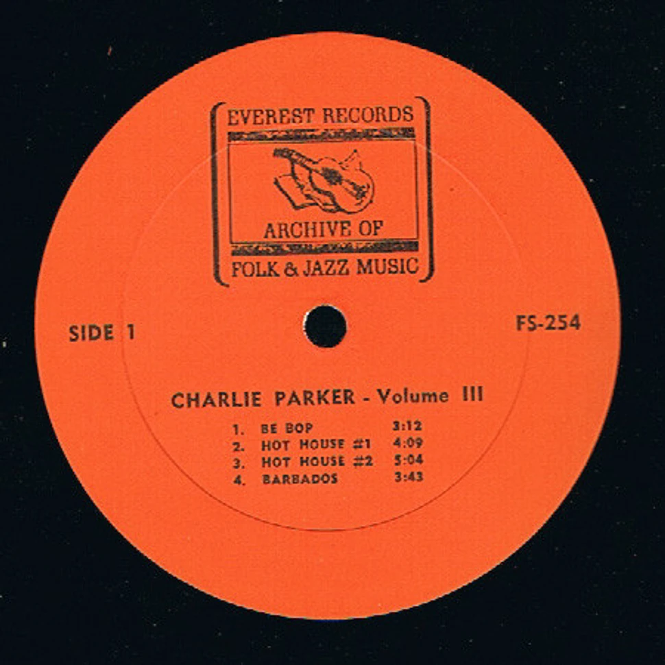 Charlie Parker - Charlie Parker Volume III