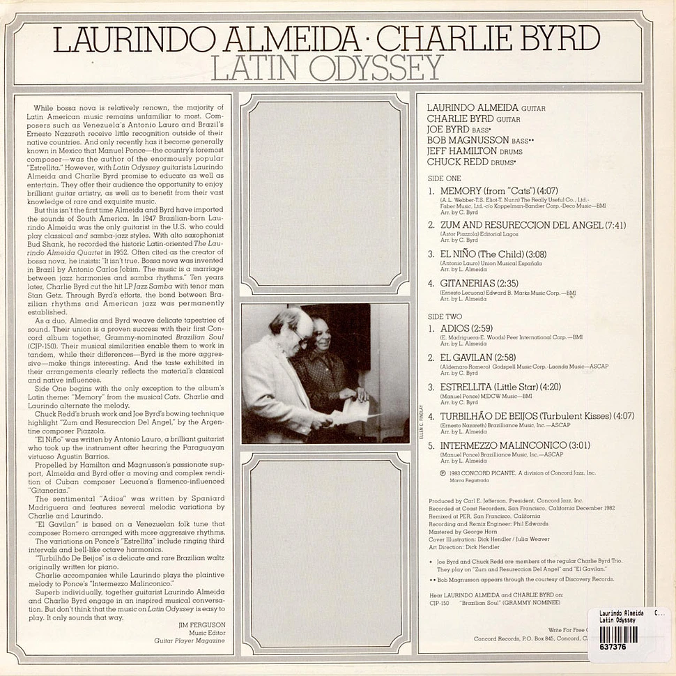 Laurindo Almeida · Charlie Byrd - Latin Odyssey