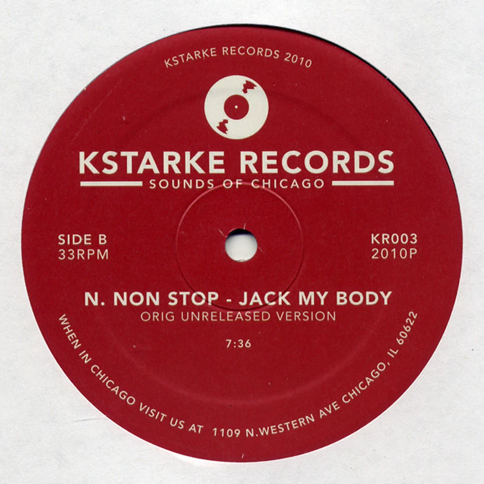 Nick "Non Stop" - House Nation / Jack My Body