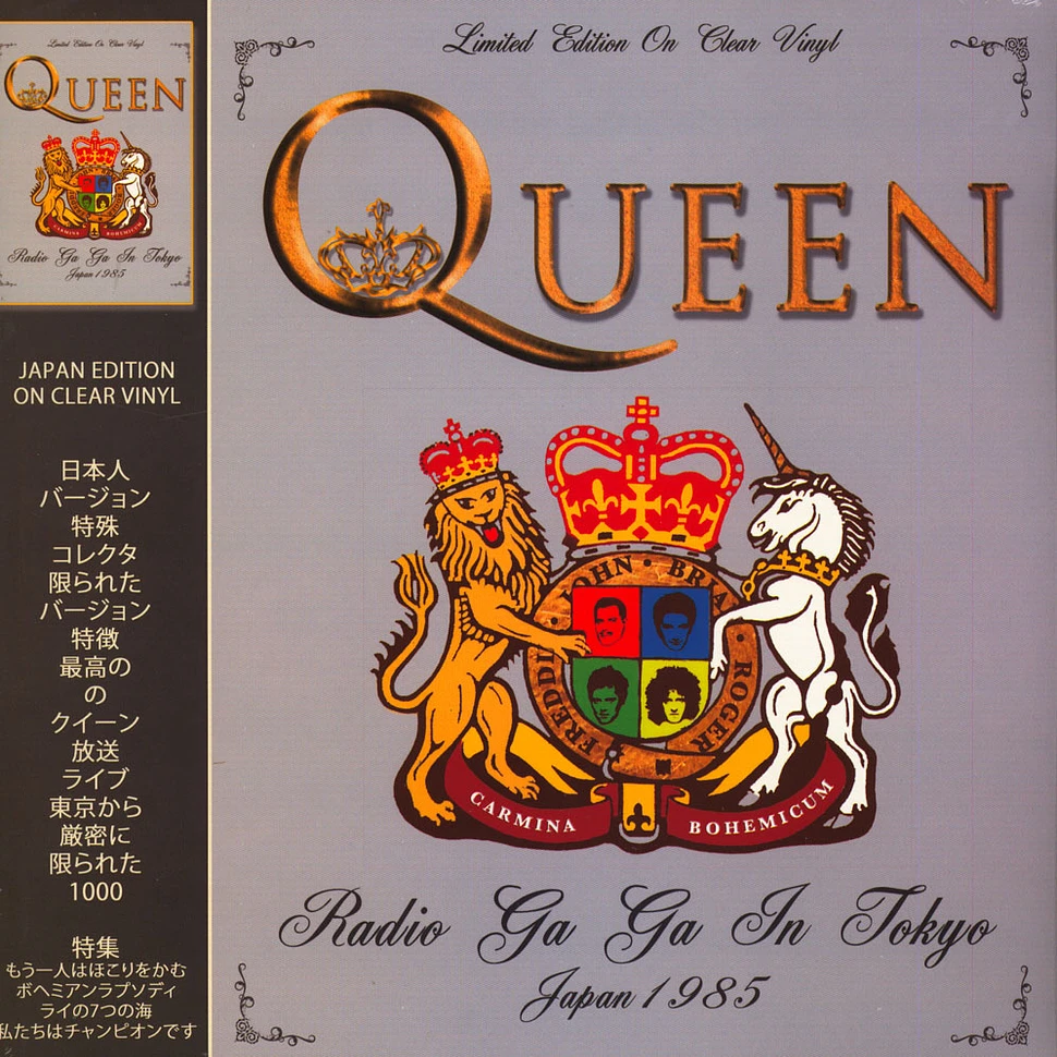 Queen - Radio Ga Ga In Tokyo - Japan 1985 Clear Vinyl Edition