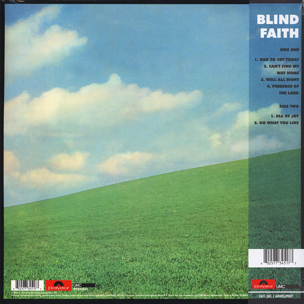 Blind Faith - Blind Faith Half Speed Remastered Vinyl Edition