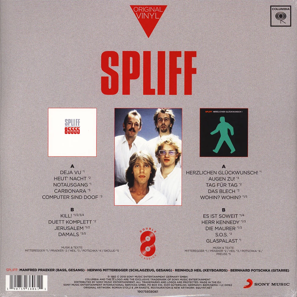 Spliff - Original Vinyl Classics: 8555 + Herzlichen Glückwunsch