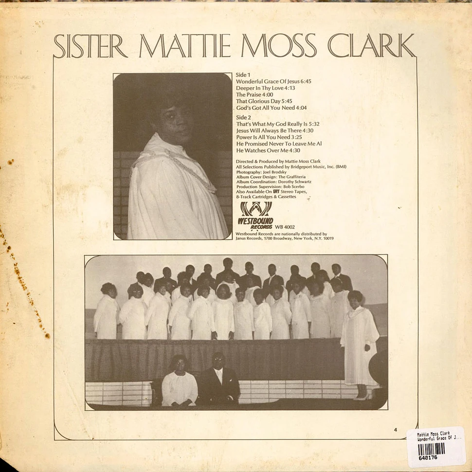 Mattie Moss Clark - Wonderful Grace Of Jesus