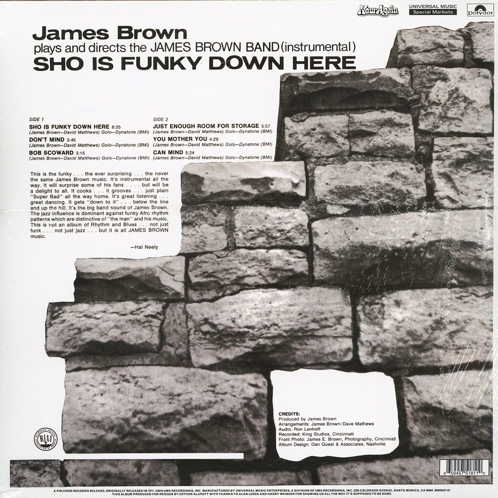 James Brown - Sho Is Funky Down Here Record Store Day 2019 Edition