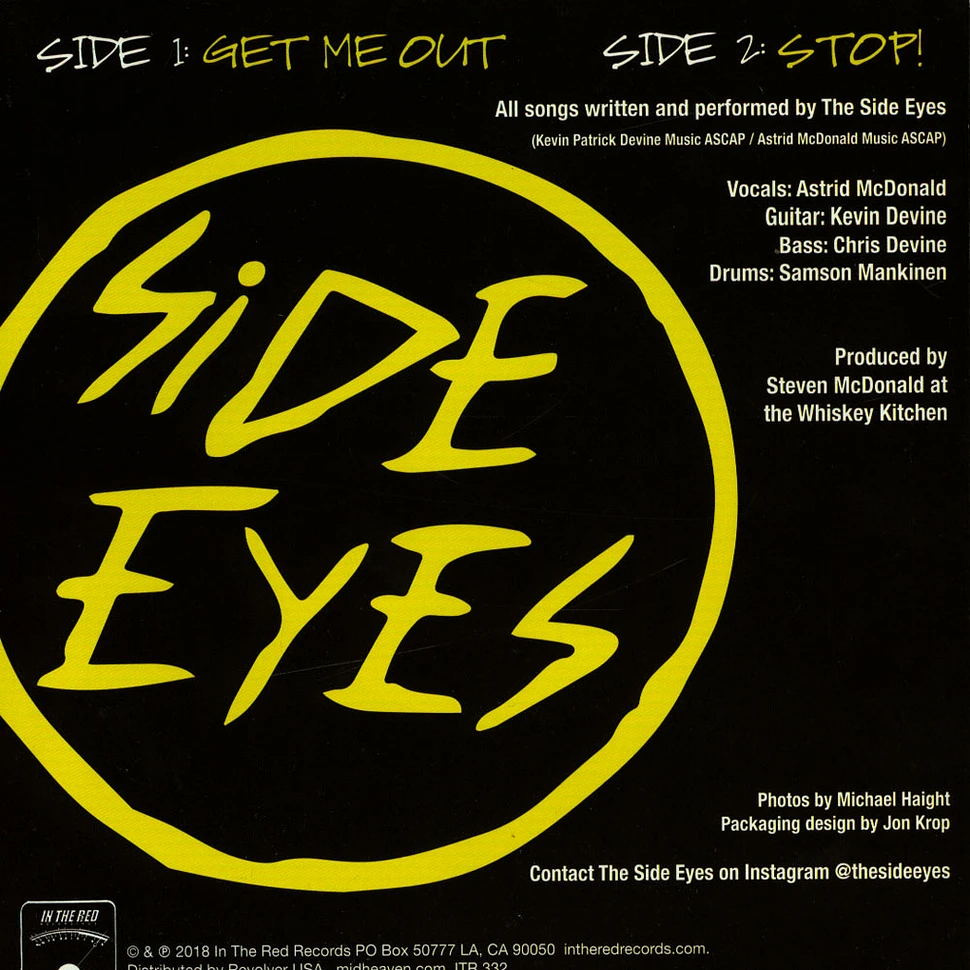 The Side Eyes - Get Me Out / Stop