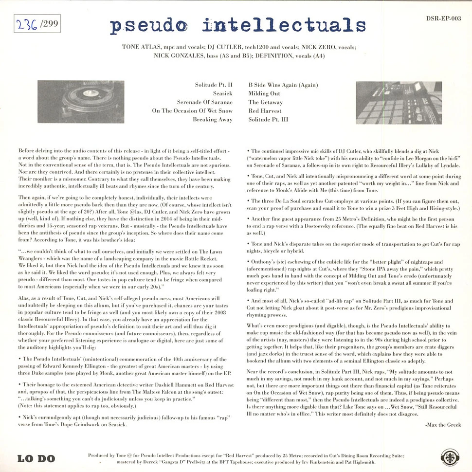 Pseudo Intellectuals - Pseudo Intellectuals EP