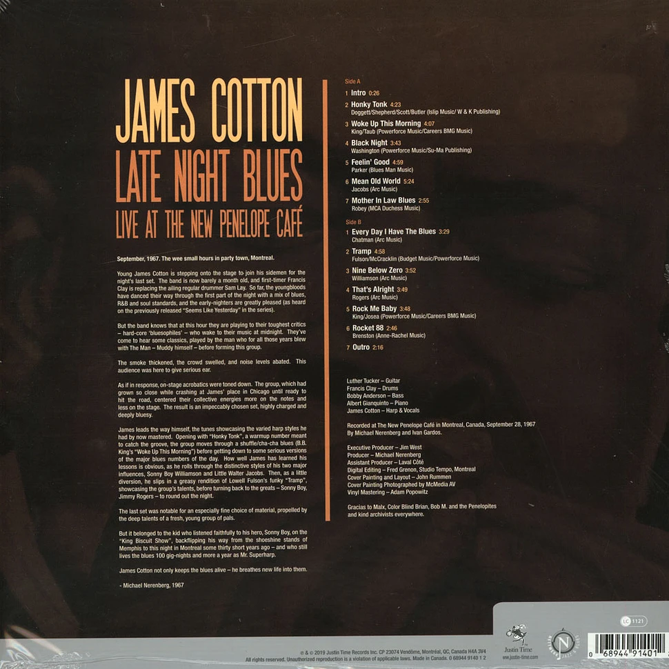 James Cotton - Late Night Blues (Live At The New Penelope Cafe) Record Store Day 2019 Edition