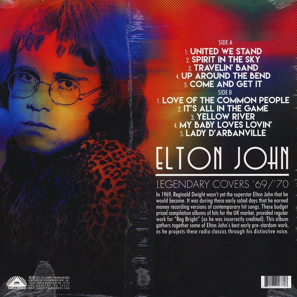 Elton John - Legendary Covers '69 / 70 Rainboy Colored Vinyl Edition