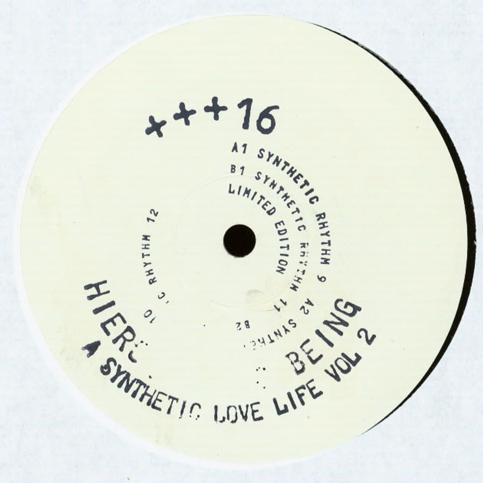 Hieroglyphic Being - A Synthetic Love Life Volume 2