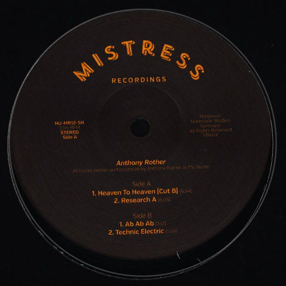 Anthony Rother - Mistress 12