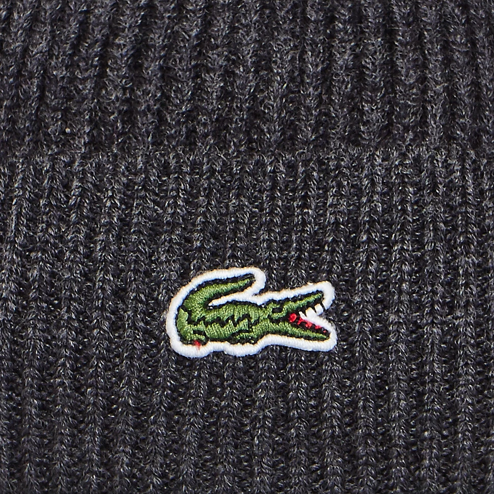 Lacoste - Half Cardigan Rib Knitted Hat