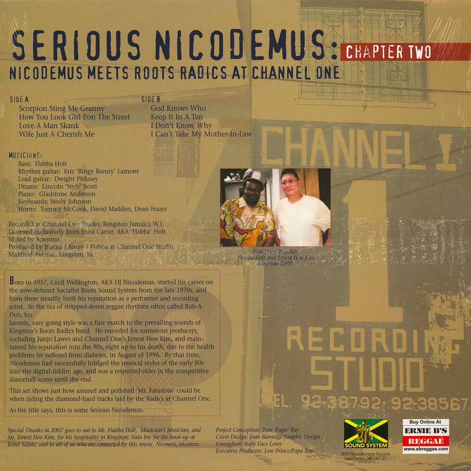 Nicodemus - Serious Nicodemus Volume 2: Nicodemus Meets Roots Radics At Channel One Limited Edition