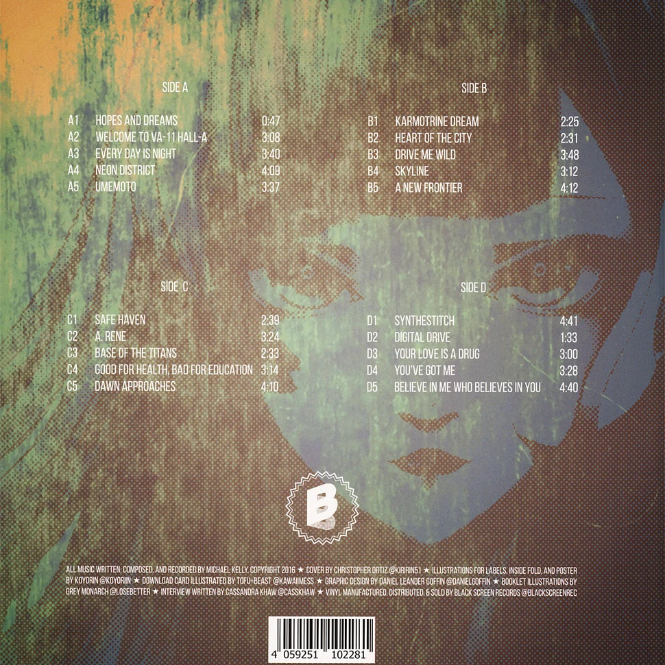 Garoad - OST Va-11 Hall-A Black Vinyl Edition