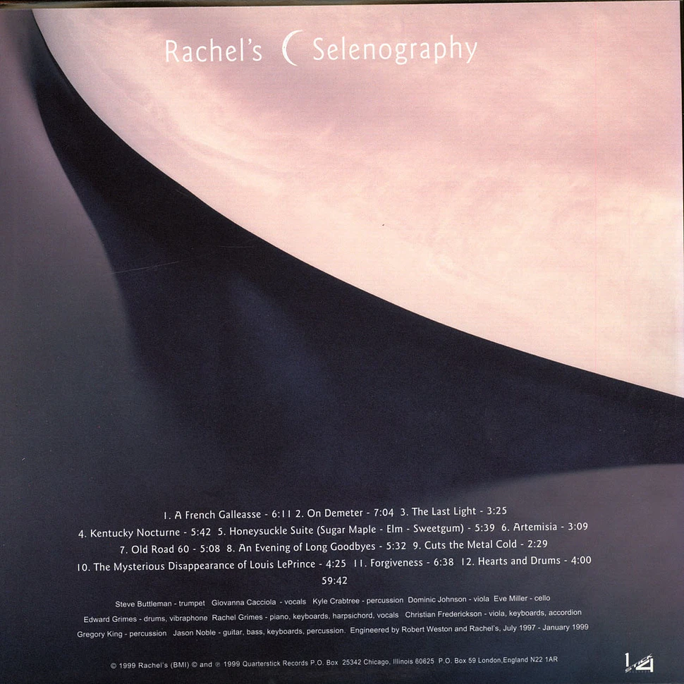 Rachel's - Selenography