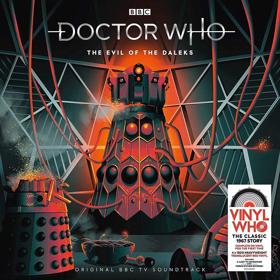 Doctor Who - The Evil Of The Daleks Red Vinyl 4lp-Set