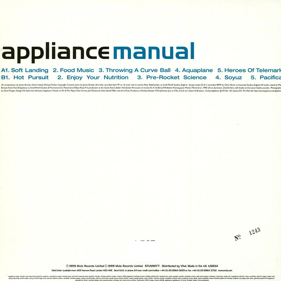 Appliance - Manual