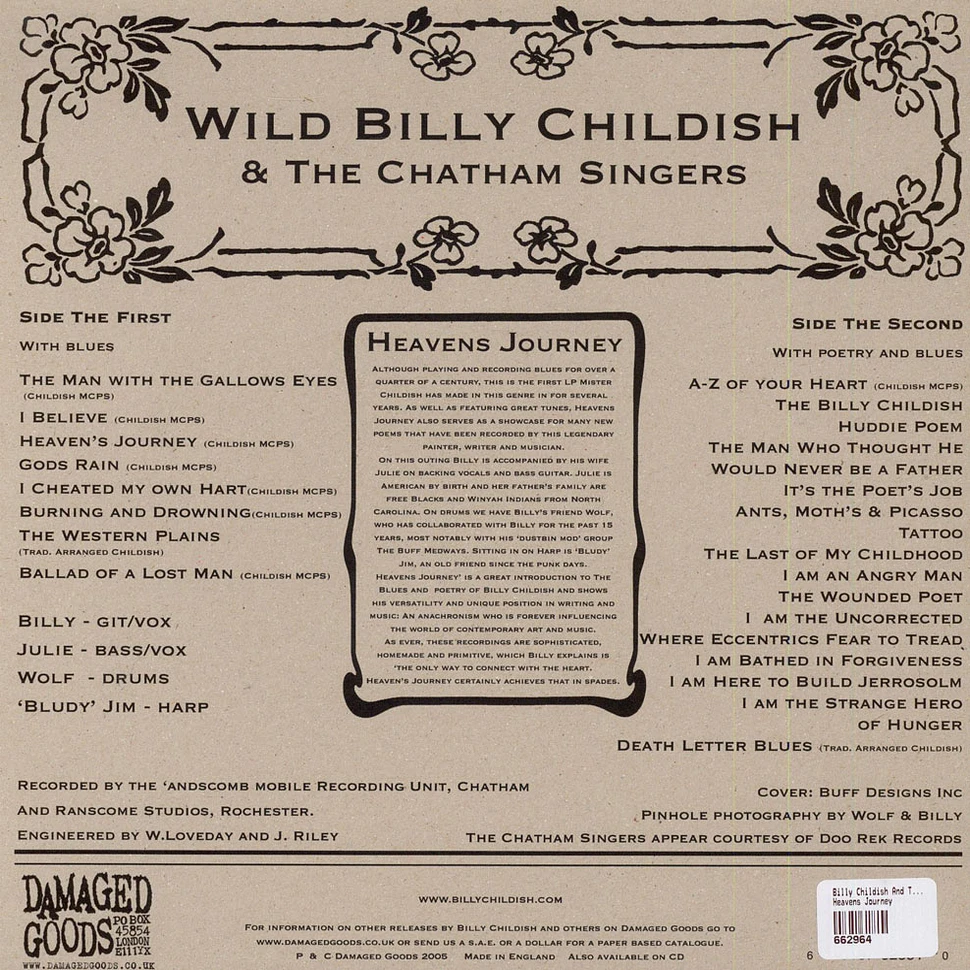 Billy Childish And The Chatham Singers - Heavens Journey