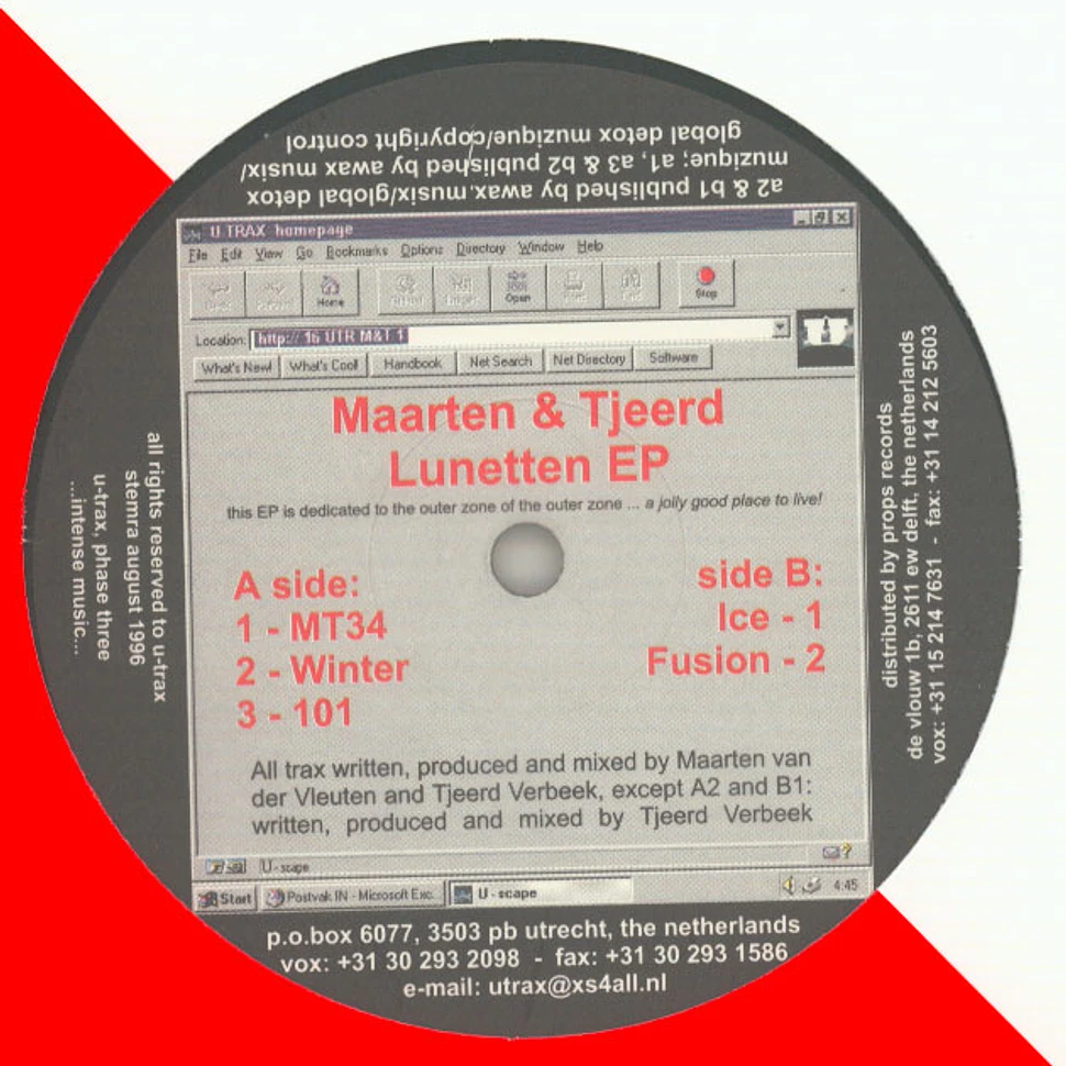 Maarten & Tjeerd - Lunetten EP