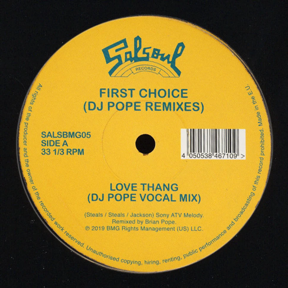 First Choice - Love Thang DJ Pope Remixes