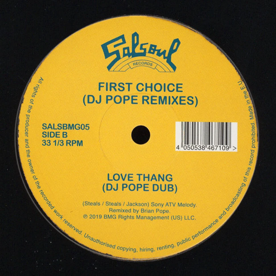 First Choice - Love Thang DJ Pope Remixes