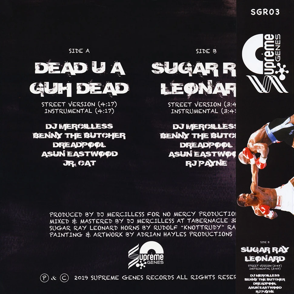 Benny The Butcher, DJ Mercilless, Asun Eastwood, Dreadpool, Junior Cat, RJ Payne - Dead U A Guh Dead / Sugar Ray Leonard Limited Obi Strip Edition