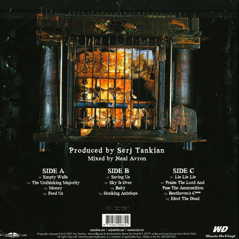 Serj Tankian - Elect The Dead Colored Vinyl Version