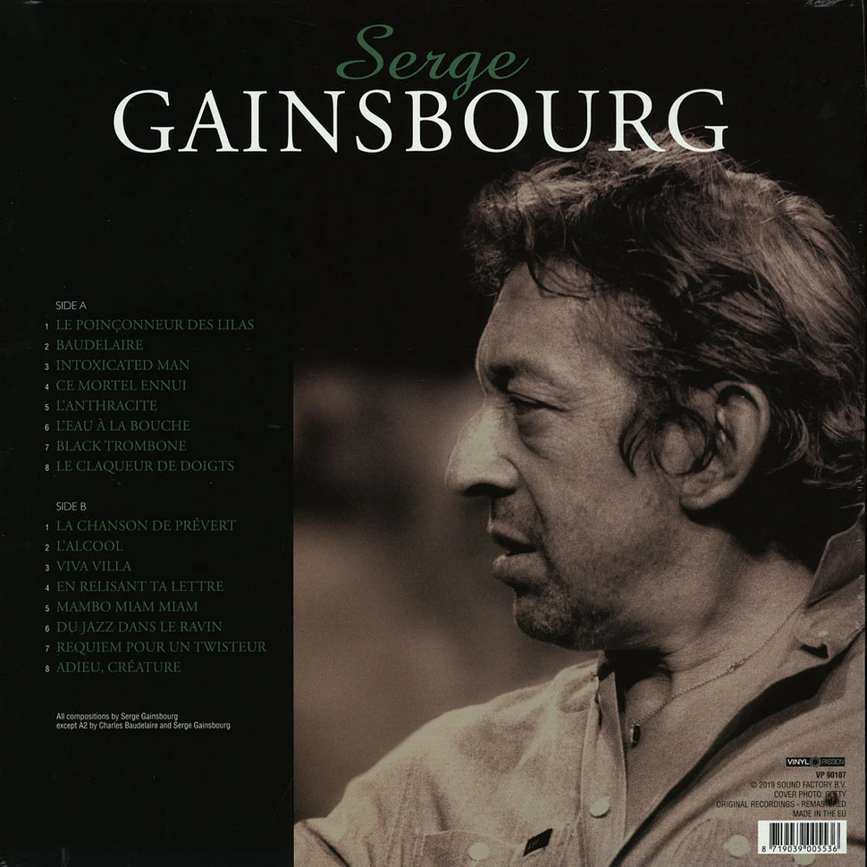 Serge Gainsbourg - Avant Gainsbarre