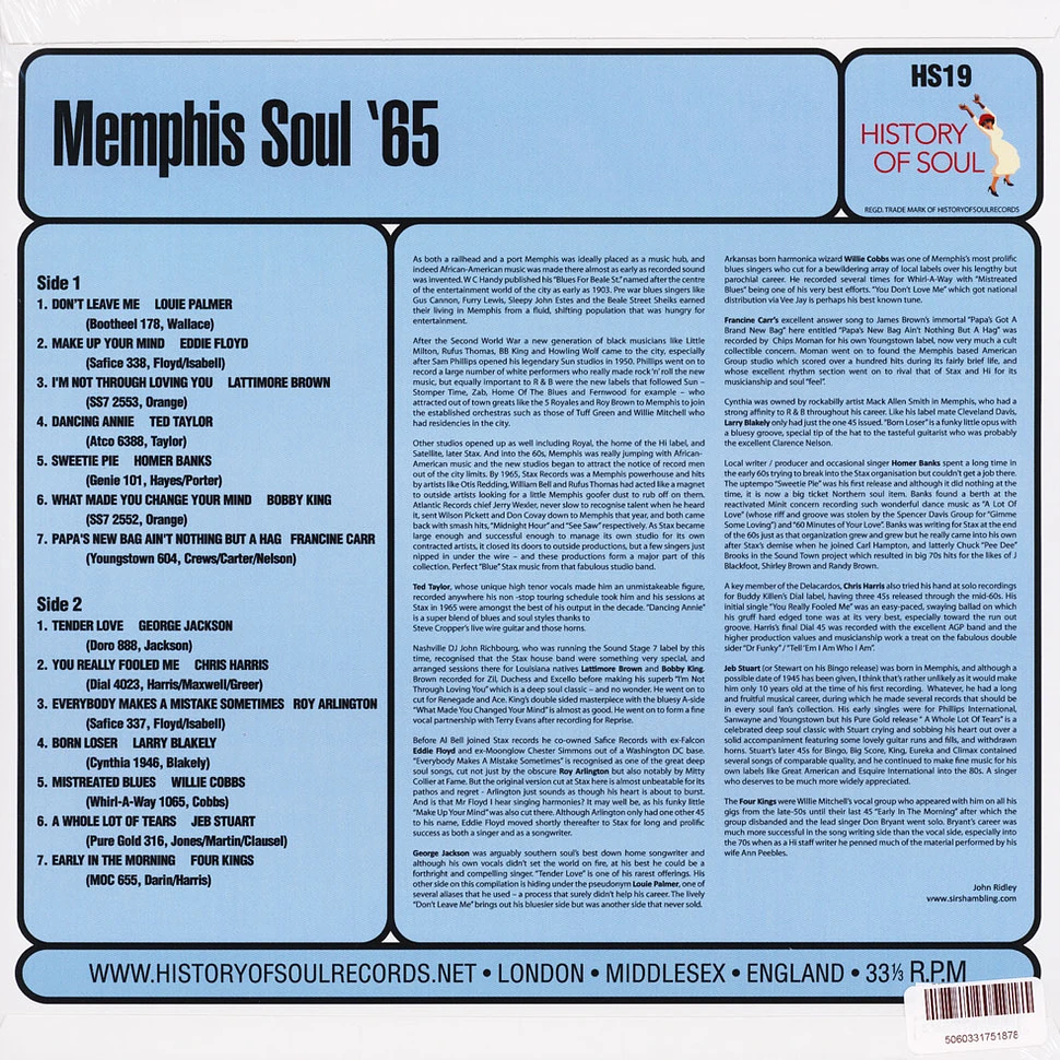 V.A. - Memphis Soul '65