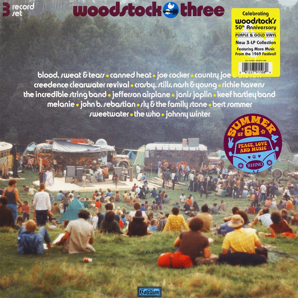 V.A. - Woodstock Three Purple & Gold Vinyl Edition