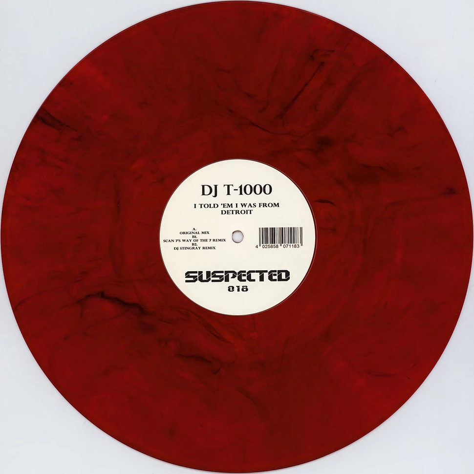 DJ T-1000 (Alan Oldham) - I Told Em I Was From Detroit Red Marbled Vinyl Edition