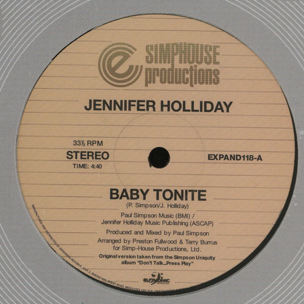 Jennifer Holliday - Baby Tonite