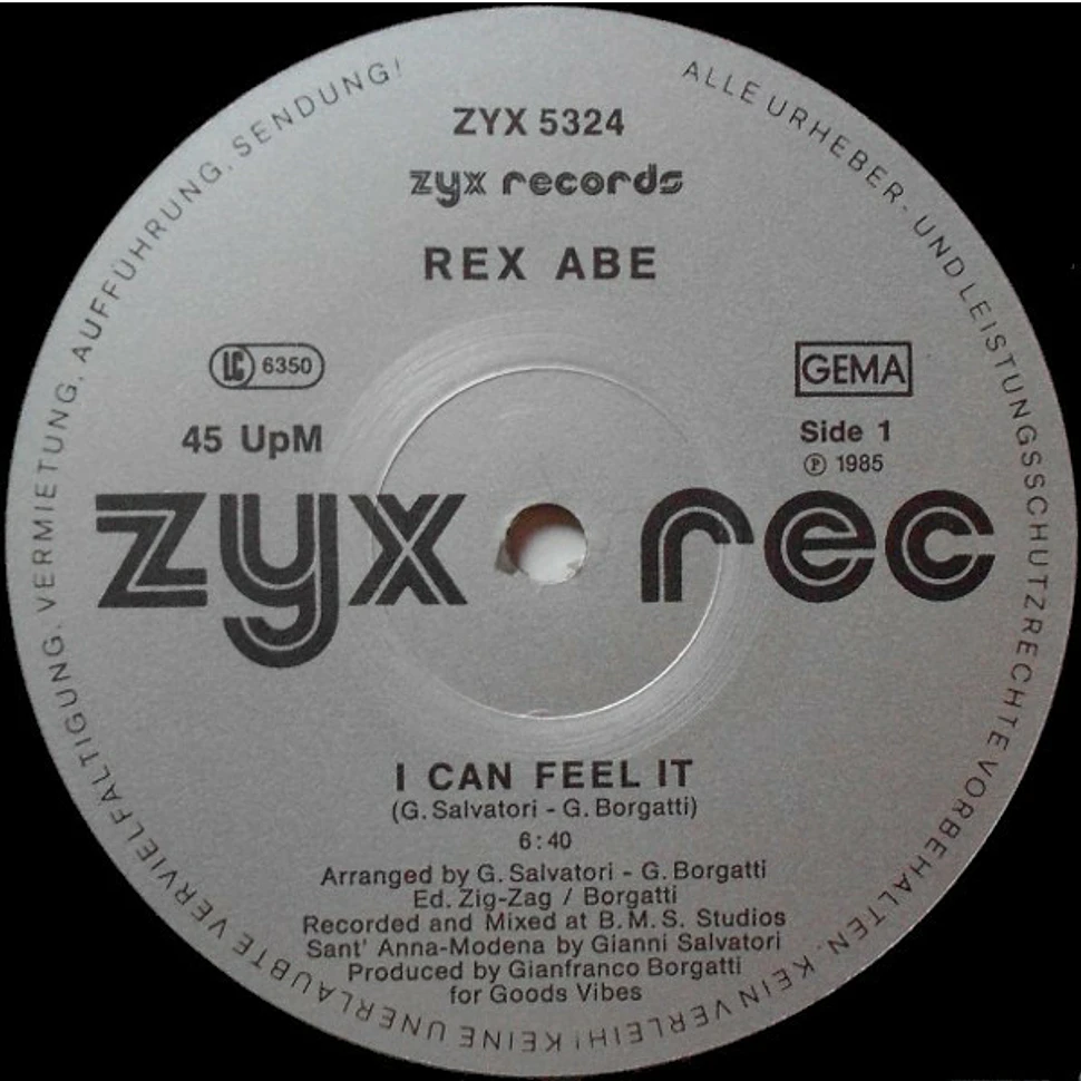 Rex Abe - I Can Feel It