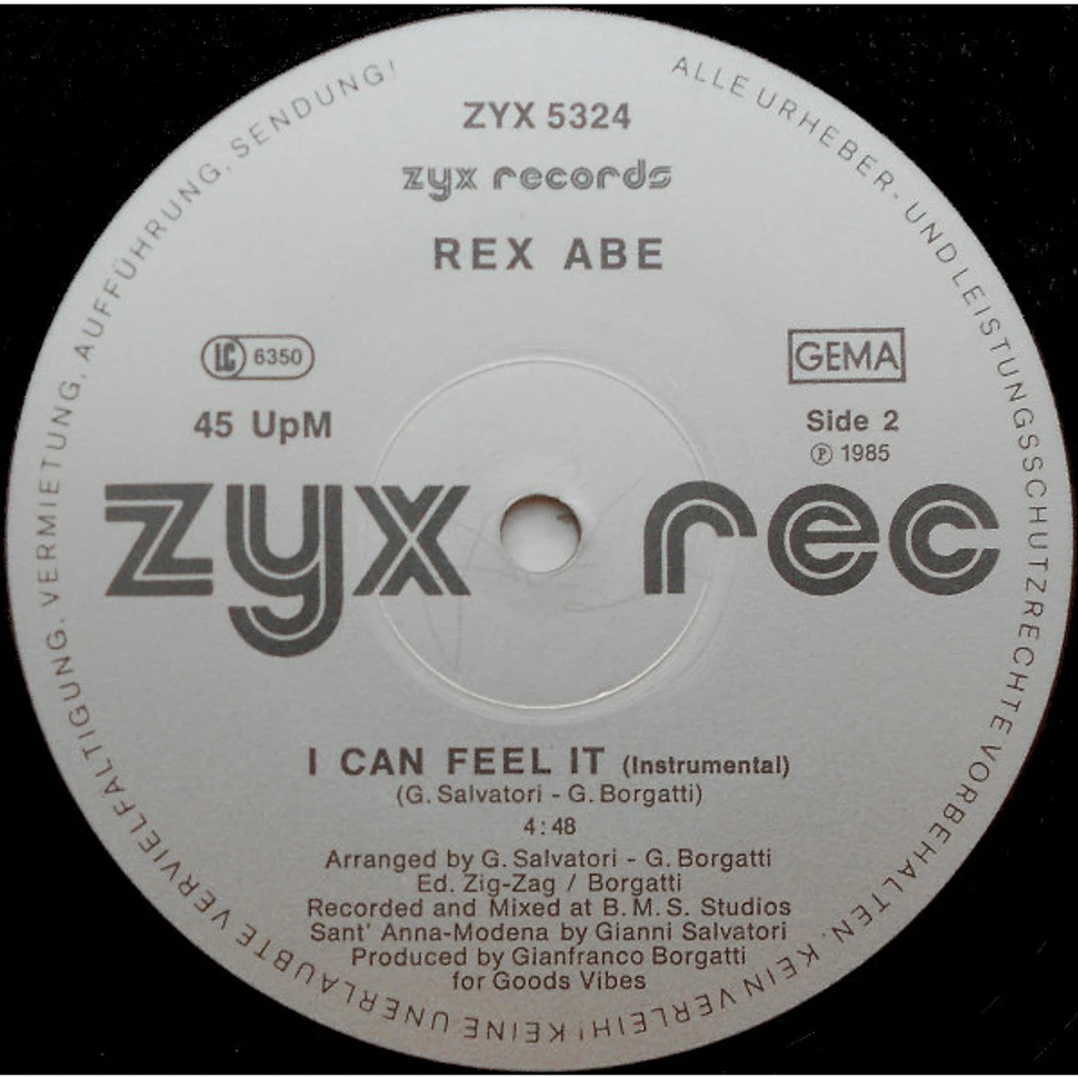 Rex Abe - I Can Feel It