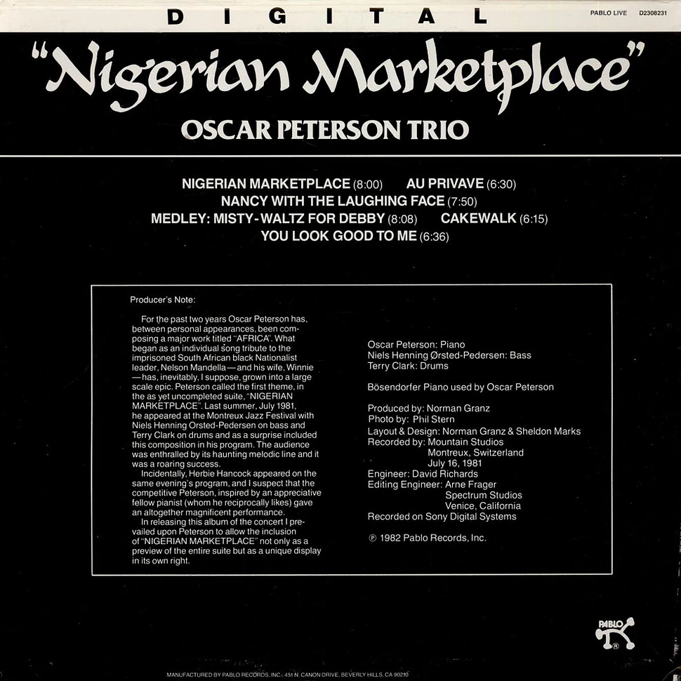 The Oscar Peterson Trio - Nigerian Marketplace