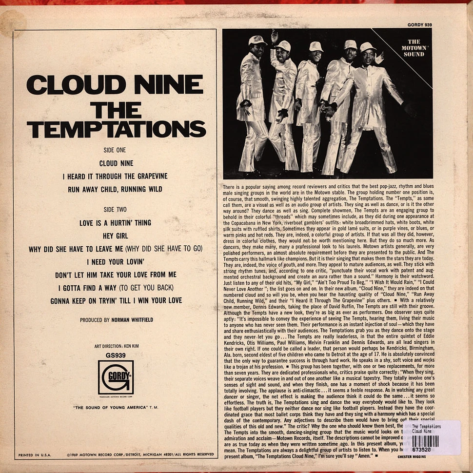 The Temptations - Cloud Nine