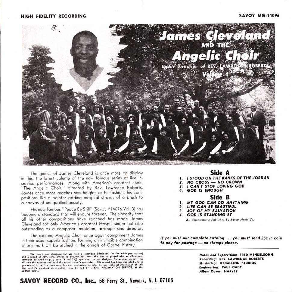 James Cleveland & The Angelic Choir - I Stood On The Banks