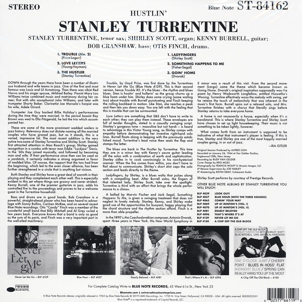 Stanley Turrentine - Hustlin Tone Poet Vinyl Edition