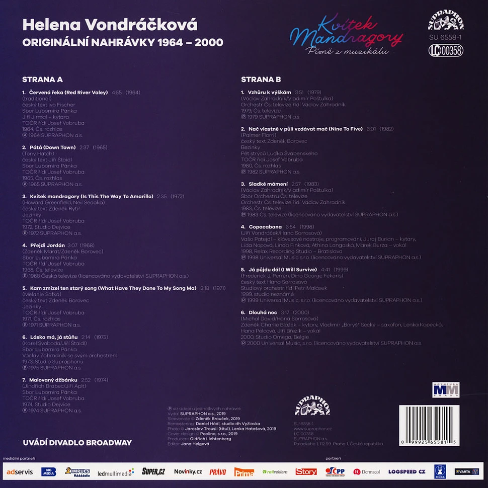 Helena Vondrackova - Kvitek Mandragory - Originalni Nahravky 1964-2000