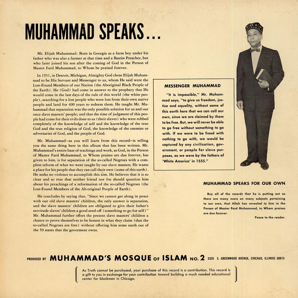 Elijah Muhammad - Muhammad Speaks: The Judgment Of The World Is Now! Vol. I