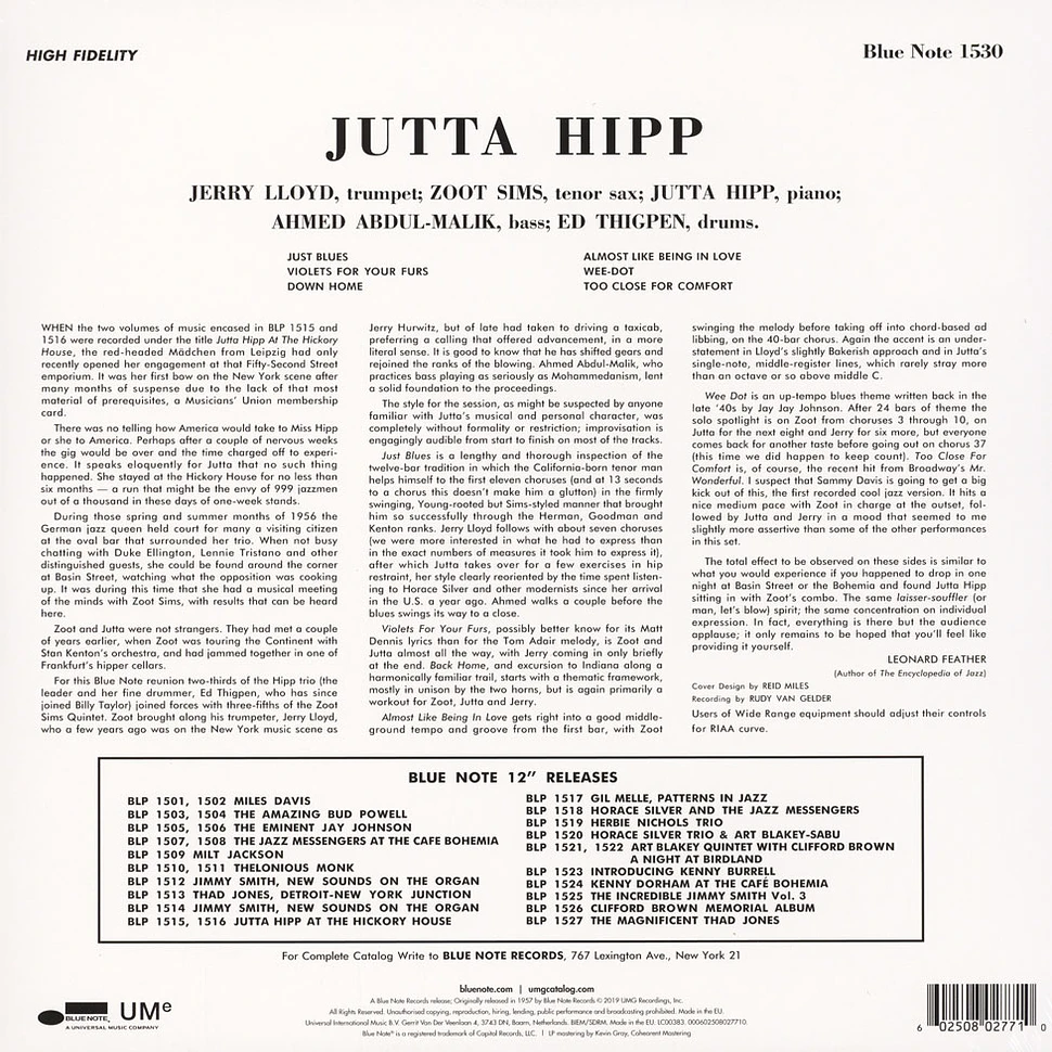 Jutta Hipp & Zoot Sims - Jutta Hipp With Zoot Sims