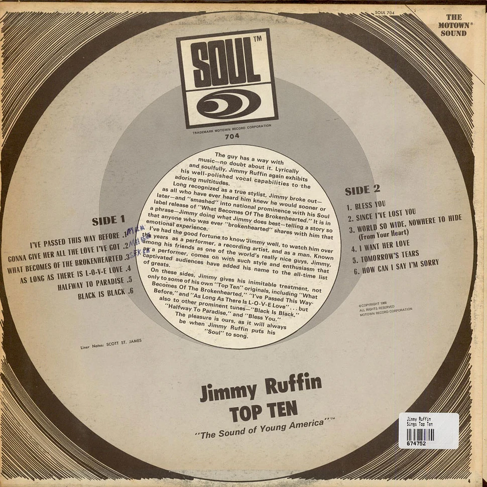 Jimmy Ruffin - Sings Top Ten