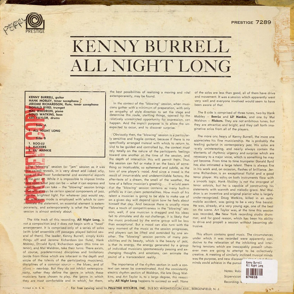 Kenny Burrell - All Night Long